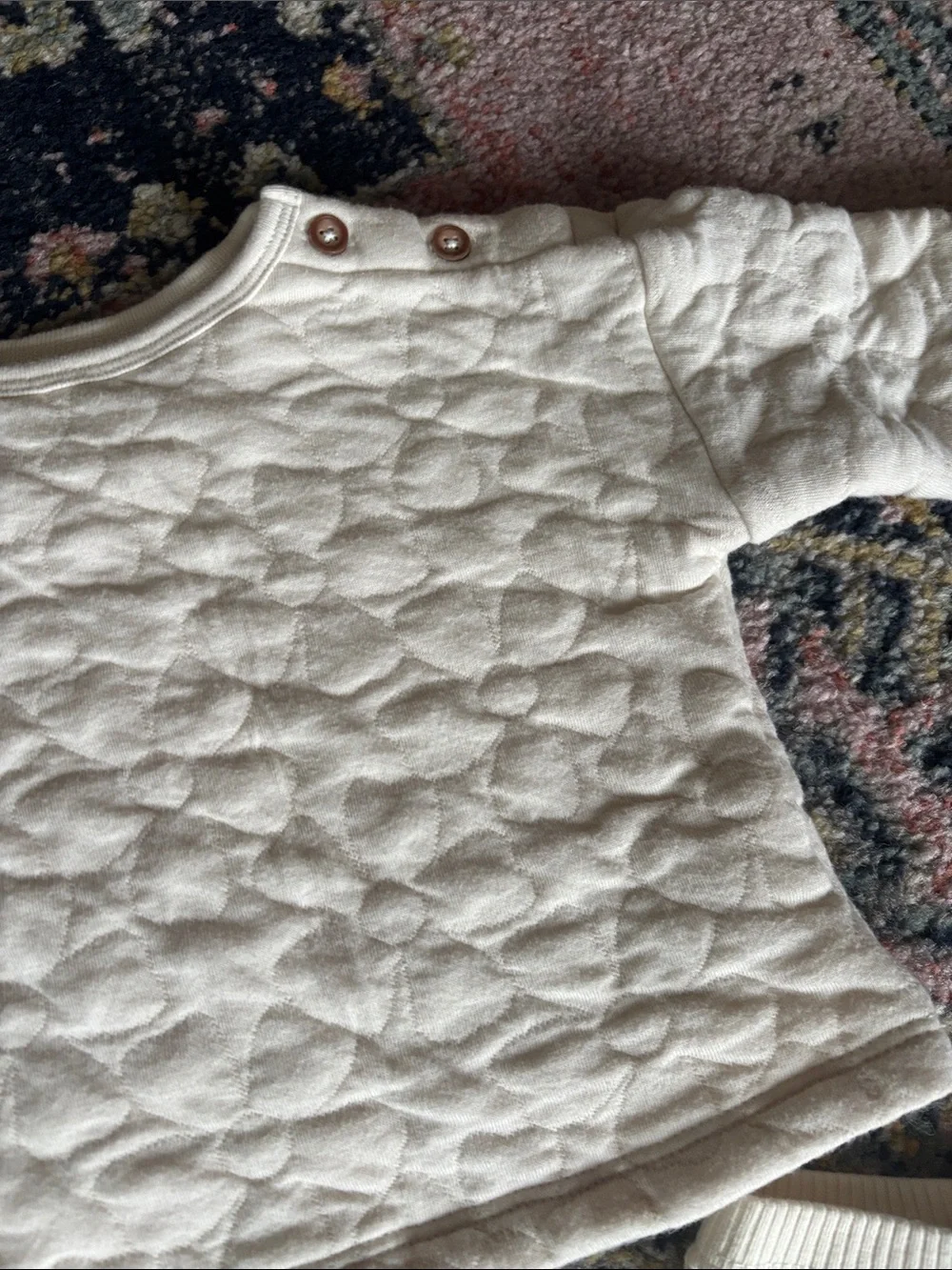 Carter's Just One You Baby Girl's Quilted Floral Top & Ribbed Leggings Set 6M